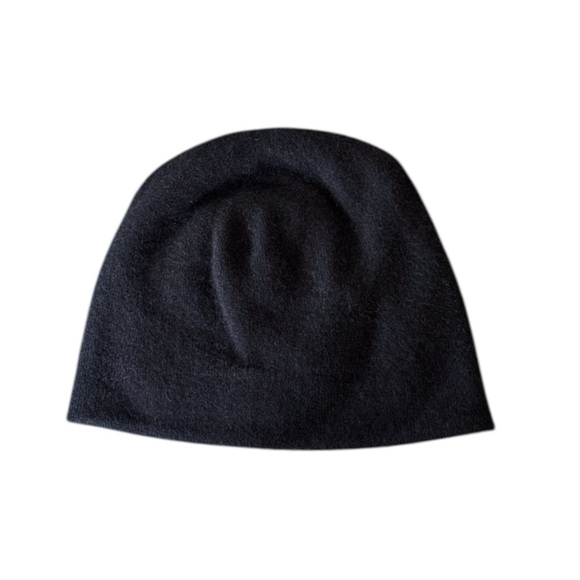 ZOE CUOTURE EUC Big Flower Cashmere Hat In Black O/S - Picture 3 of 5